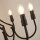 Lustre métal Ø 75 cm 8 flammes E14 Noir Rustique