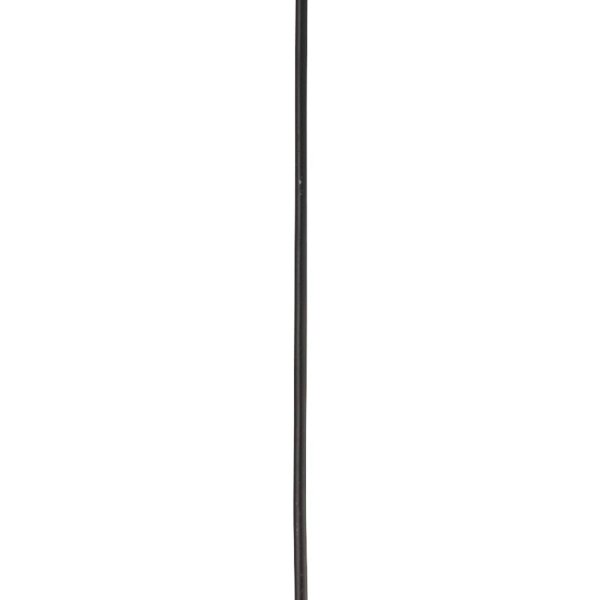 Suspension Noir Blanc E27 Ø 25 cm rond verre métal