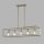Suspension métal allongée L : 90 cm en argent-or E27