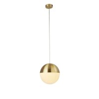 Lampe à suspendre ronde Ø 25 cm en laiton...
