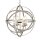 Lampe à suspendre argent mat Ø 45 cm rond pour 4x E14 métal