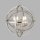 Lampe à suspendre argent mat Ø 45 cm rond pour 4x E14 métal