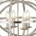 Lampe à suspendre argent mat Ø 45 cm rond pour 4x E14 métal