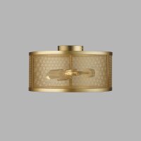 Plafonnier métal Ø 45 cm H : 24 cm rond 3x...