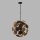 Lampe à suspendre Noir Or Ø47cm H : max. 135cm 4x E14 Métal