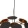 Suspension ronde Ø 54 cm métal noir or 6x E14