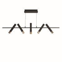 Suspension LED noir or r&eacute;glable 3000 K m&eacute;tal