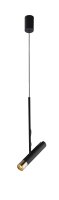 Suspension LED métal ajustable noir or 3000 K
