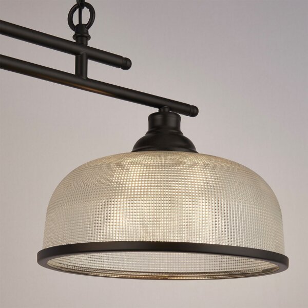 Lampe de billard Table de salle à manger L : 75 cm E27 réglable Noir