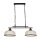 Lampe de billard Table de salle à manger L : 75 cm E27 réglable Noir