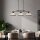 Lampe à suspendre noire claire L : 99 cm 3-flammes E27 verre métal