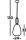 Suspension verre métal Ø 24 cm H : 1,3 m réglable E27