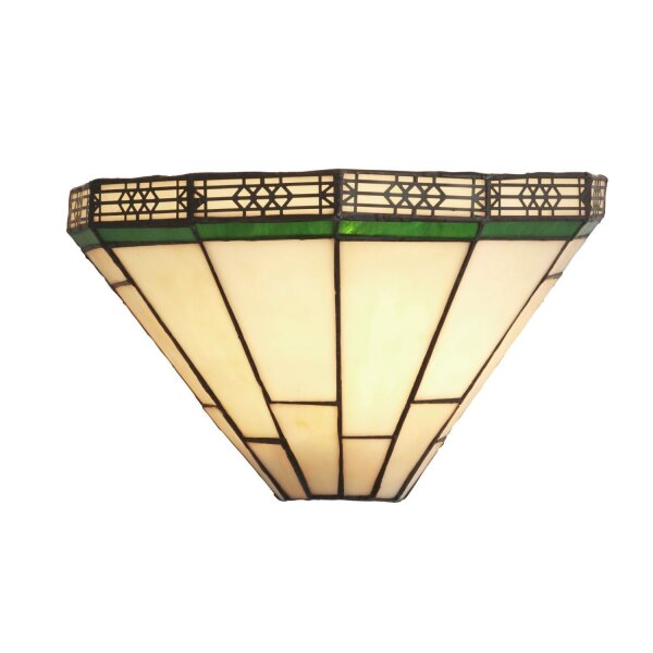 Applique en verre coloré style Tiffany L : 30,5 cm pour E14