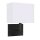 Applique avec interrupteur E27 Noir Blanc Tissu M&eacute;tal