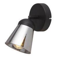 Applique murale ajustable Noir Gris Fumé E14...