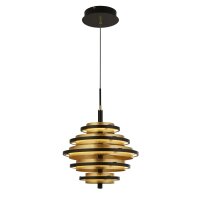 Suspension LED Noir Or 2700 K rond Ø 40 cm...