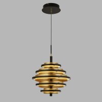 Suspension LED Noir Or 2700 K rond Ø 40 cm...