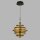Suspension LED Noir Or 2700 K rond Ø 40 cm Métal