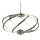 LED Lampe à suspendre métal D : 51 cm Chrome Blanc 3000 K 2417 lm