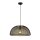Lampe à suspendre métal E27 D : 45,5 cm en noir or
