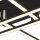 Plafonnier LED 3000 K blanc chaud noir mat chrome
