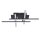 Plafonnier LED 3000 K blanc chaud noir mat chrome