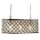 Lampe à suspendre cristal L : 60 cm 3x E14 en cuivre antique