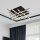 Plafonnier LED Métal L : 45,5 cm Noir Chrome 3000 K