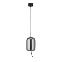 Suspension LED Gris Ø 18 cm 2700 K Verre Métal