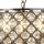 Suspension cristal Ø 38 cm 3x E14 en cuivre antique