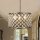 Suspension cristal Ø 38 cm 3x E14 en cuivre antique