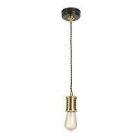 Suspension COLGAR en laiton design industriel