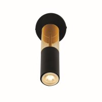 Applique étroite Ø 10 cm ajustable en noir...