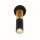Applique étroite Ø 10 cm ajustable en noir ambre