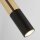 Applique étroite Ø 10 cm ajustable en noir ambre