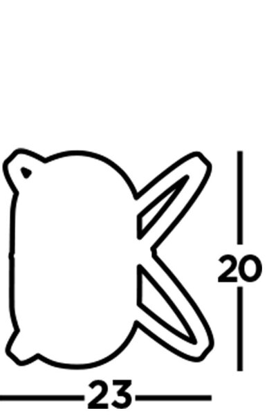 Applique Rustikal L : 23 cm petit métal en bronze brun