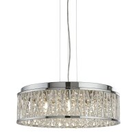 Lampe à suspendre cristal Ø 48 cm H : max....