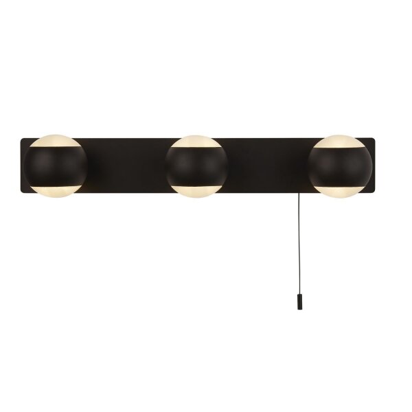 Applique Up Down avec interrupteur IP44 3x G9 noir blanc Salle de bain