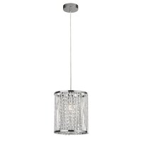 Lampe à suspendre ronde Ø 21 cm cristal E27...