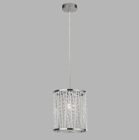 Lampe à suspendre ronde Ø 21 cm cristal E27...