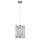 Lampe à suspendre ronde Ø 21 cm cristal E27 chrome clair