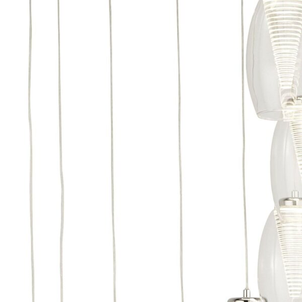 Suspension LED Ø 52 cm H : max. 2 m réglable 12 flammes