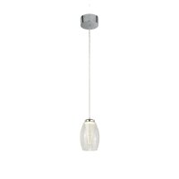 Lampe LED à suspendre verre ajustable Ø...