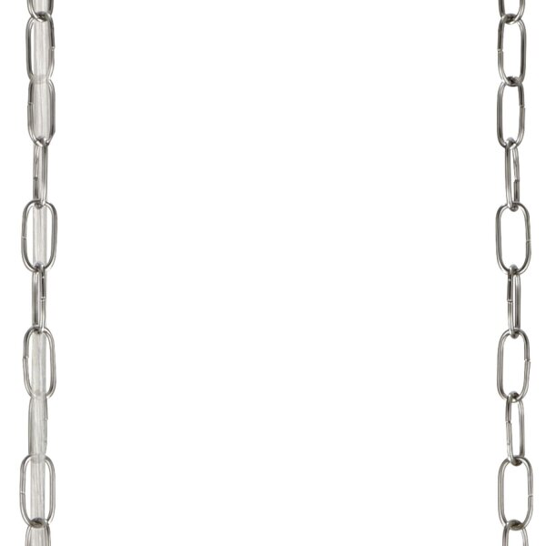 Lampe à suspendre cristal métal L : 92 cm 5x E27 chrome