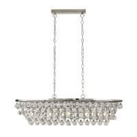 Lampe à suspendre cristal métal L : 92 cm...