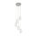 Lampe LED suspendue verre 5 flammes H : max. 150 cm réglable