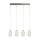 Suspension LED verre L : 75,5 cm H : max. 150 cm réglable