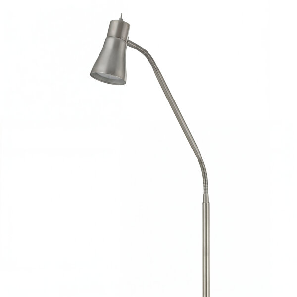 Lampadaire en métal 133-167 cm réglable en argent GU10