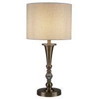 Lampe de table E27 62 cm Ø 30 cm en laiton antique...