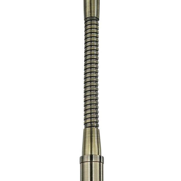 Lampadaire laiton antique GU10 133-167 cm réglable métal